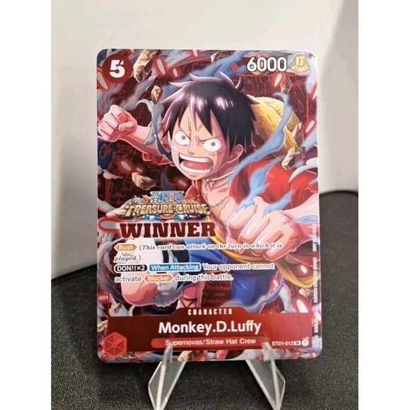 Monkey.D.Luffy (Winner Promo) ST01-012 Treasure Cruise One Piece Bandai Card
